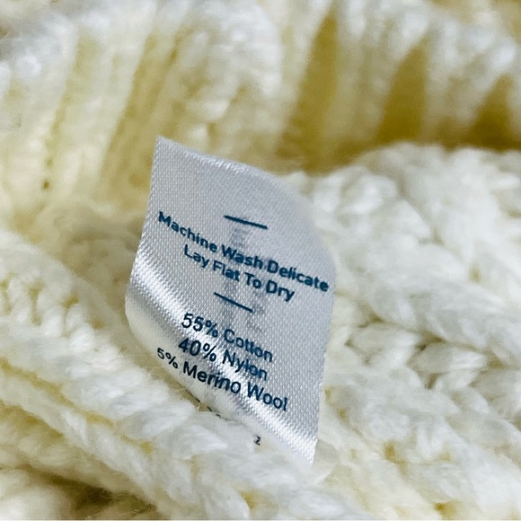 Marine layer Cozy Cream Sweater pullover knit style size xsmall wool blend - Picture 4 of 6